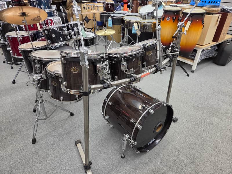 Tama StarClassic Maple 7pc with Rack 10/12/13/14/16/20/14s - Trans Black image 1