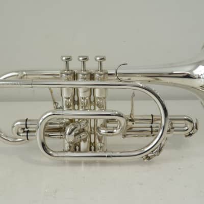 1992 Besson Sovereign BE-928 GS Silver Plated Cornet with Case - Superb! image 2