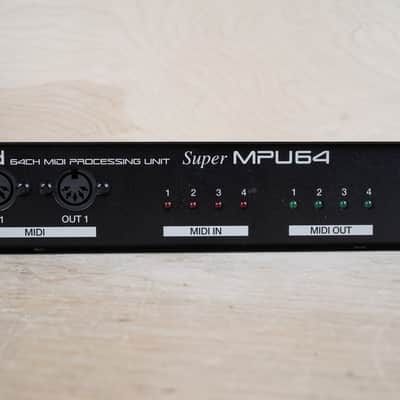 Roland MPU-64 USB MIDI Interface 1998 Black w/ USB Cable, MIDI Cable image 2