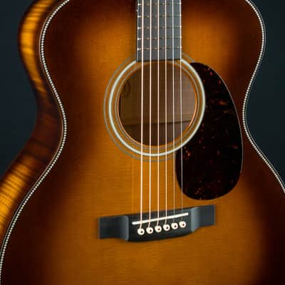 Martin GP Custom Flamed Maple and Sitka Spruce Full Body Ambertone Burst Grand Performance Used (2023) image 8