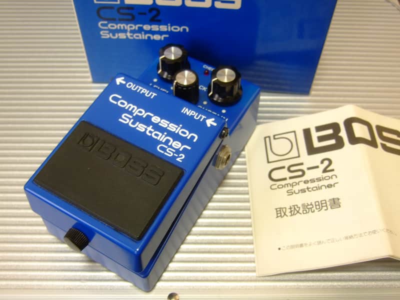 1982 Boss CS-2 Compression Sustainer w/ Original Box & Manual / MIJ Made in Japan (Black Label) image 1