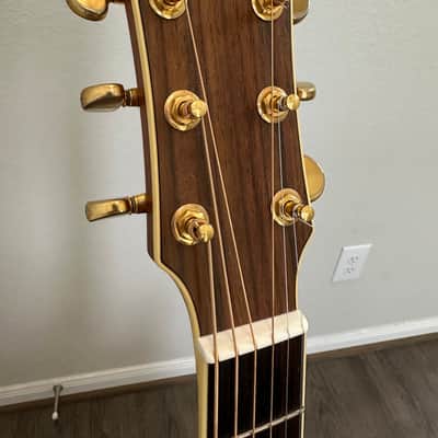 Yamaha  LJX6CA Natural wood jumbo electric acoustic guitar with Case image 7