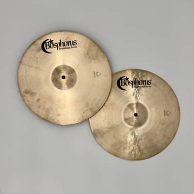 Bosphorus 14" Traditional Series Hi-Hat Cymbals image 2