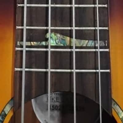 Luna High Tide Spruce Top Acoustic Bass Ukulele Satin Sunburst Finish - B stock image 8