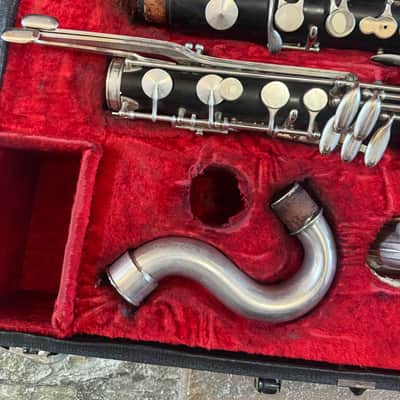Noblet Paris wood Bass Clarinet with case. Made in France image 4
