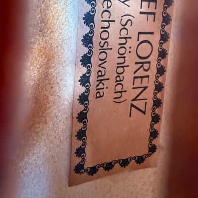 Josef Lorenz Luby (Schönbach) Czechoslovakia 4/4 Full Size Violin – Used, Good Condition image 2