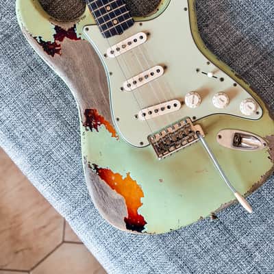 Fender Custom Shop Stratocaster 61 MasterBuilt Paul Waller 1961 - Surf Green image 3