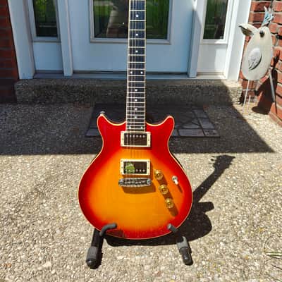 Greco MRn-140R 2014 Red Sunburst with premium Greco Hard Case image 1