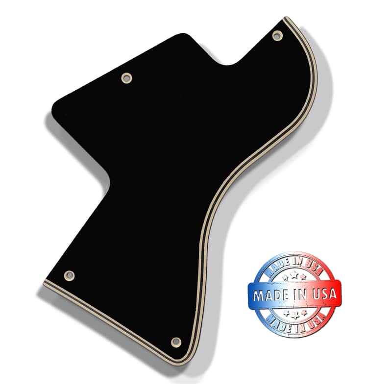 5 ply Black/Cream WIDE BEVEL Pickguard for Gibson Les Paul Special P90 image 1