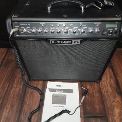 Line 6 Spider IV 75 75-Watt 1x12" Digital Modeling Guitar Combo 2009 - 2016 - Black image 1