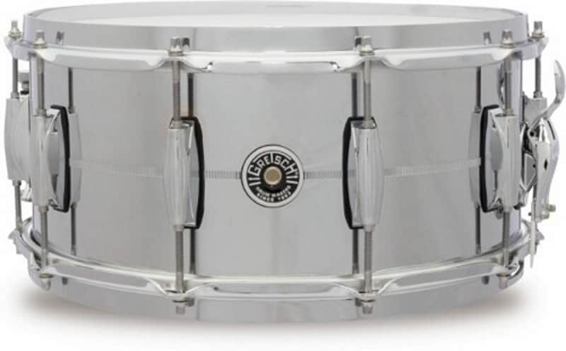 Gretsch Brooklyn Chrome Over Steel Snare Drum 6.5"x14" image 1