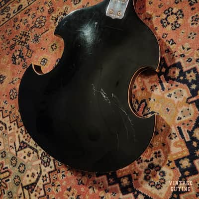 1967 Firstman Liverpool Special Black w/ Gigbag | Teisco-Made, Hollow Body, Japan Vintage image 4