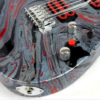 Custom Swirl Painted and Upgraded Ibanez Gio RG Electric Guitar image 12