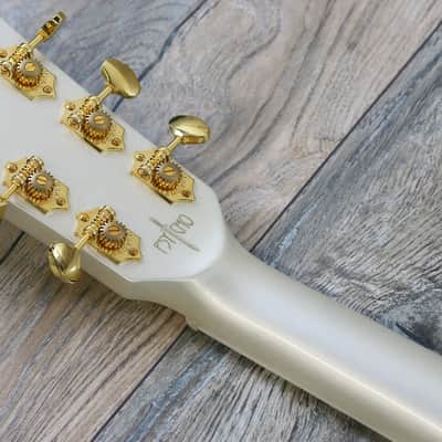 Rare! Dunable Asteroid Flying V  Limited 1 of a kind Psycho Guitar Las Vegas 2018 White (2274) image 21