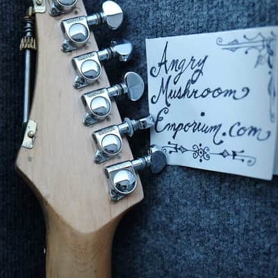 Steampunk Electric Guitar Light Blue image 4