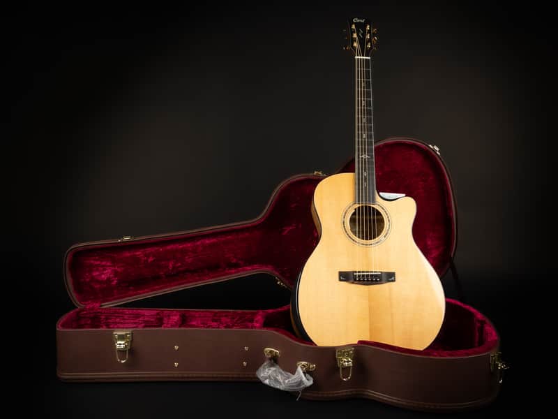 2022 Cort Gold Edge - Natural | All Solid Grand Auditorium Acoustic Guitar Torrefied Sitka Spruce Top Myrtlewood L.R. Baggs Anthem Pickup | OHSC image 1