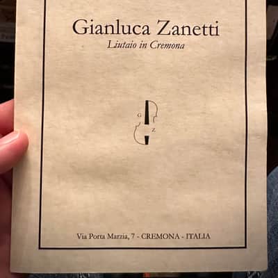 Powerful! Italian Violin by Gianluca Zanetti of Cremona, Italy 4/4 *Watch Video -Extremely Rare Violin image 6