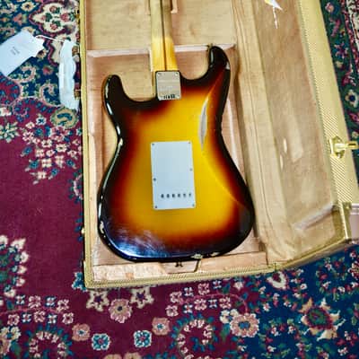 Fender Custom Shop LTD Fat '50s Stratocaster Relic 2022 - Wide Fade 2-Tone Chocolate Sunburst image 3