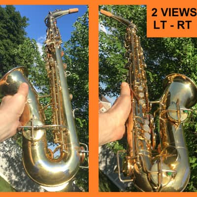 MARTIN 1930 GOLD PLATED PORTRAIT " THE GOLDEN-WINGED WARBLER " MASTER TYPEWRITER HANDCRAFT ALTO SAXOPHONE STUNNING LOVELY ENGRAVING & PLAYING WELL, ORG CASE , TECH SERVICED FREE SHIP image 5