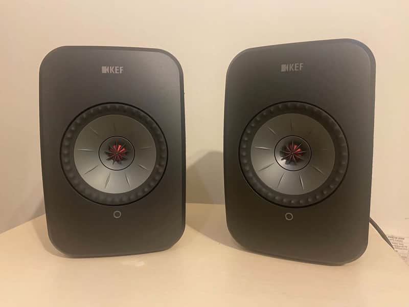 KEF LSX I Bookshelf Speakers - Carbon Black image 1