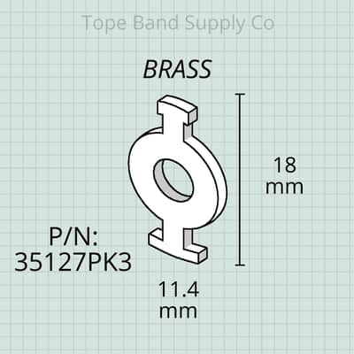 Bach Stradivarius Trumpet, Brass Valve Guides, Set of 3 image 2