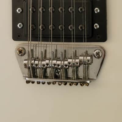 Rare Peavey Milestone 12 White 12-String USA w/ OHSC image 5
