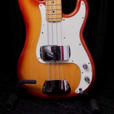 Fender Precision Bass with Maple Fretboard 1970 - 1983 - Sienna Sunburst image 2