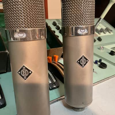 Neumann U47 TUBE  MATCHED! LONG BODY   # 2730 # 2731  MICROPHONE VINTAGE image 1