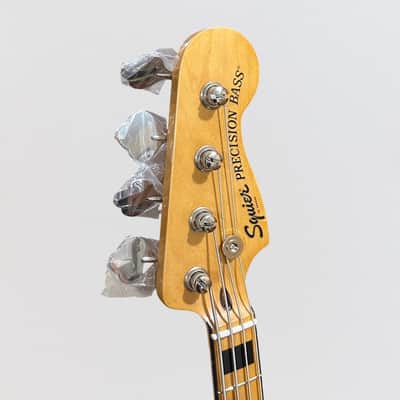 Fender Squier Classic Vibe '70s Precision P 4 String Electric Bass Guitar - Black image 6