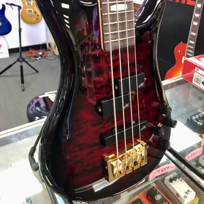 Spector Icon NS-2 Bolt On Electric Bass, Black Cherry Gloss image 1