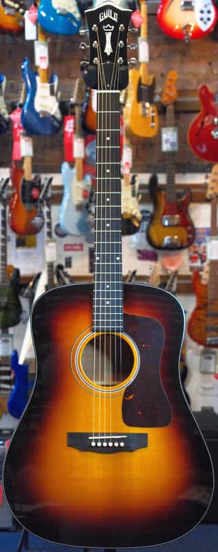 Guild USA D-40 Traditional Dreadnought Acoustic, Antique Sunburst image 1