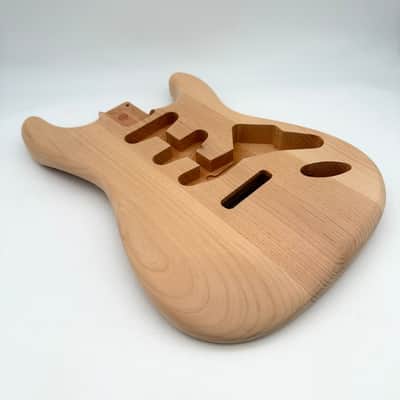 HooDoo Stratocaster Body Alder Unfinished Light hsb6352 image 3