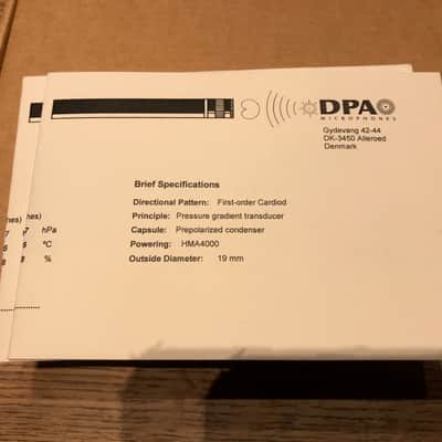 3x DPA 4003 versatile omnidirectional microphones, factory matched w/ consecutive serial numbers image 5
