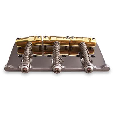 Callaham Vintage Hardtail Bridge - w/ Specialized Brass Tele Saddles for Bigsby Nickel image 3