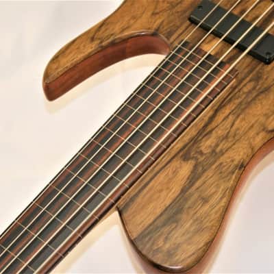 JCR SJ 5 Black Limba Fretless image 7
