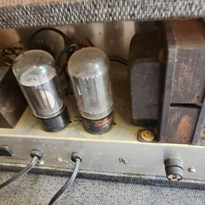Sears / Silvertone Silvertone 1484 Twin Twelve Tube Amplifier Head and 2x12 Cab 1960s image 11