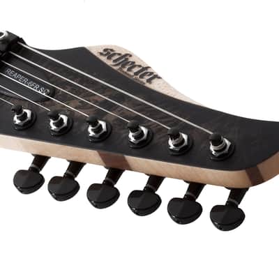 Schecter Reaper-6 FR S Satin Charcoal Burst SCB Electric Guitar + Hardshell Case Sustainiac Reaper image 5