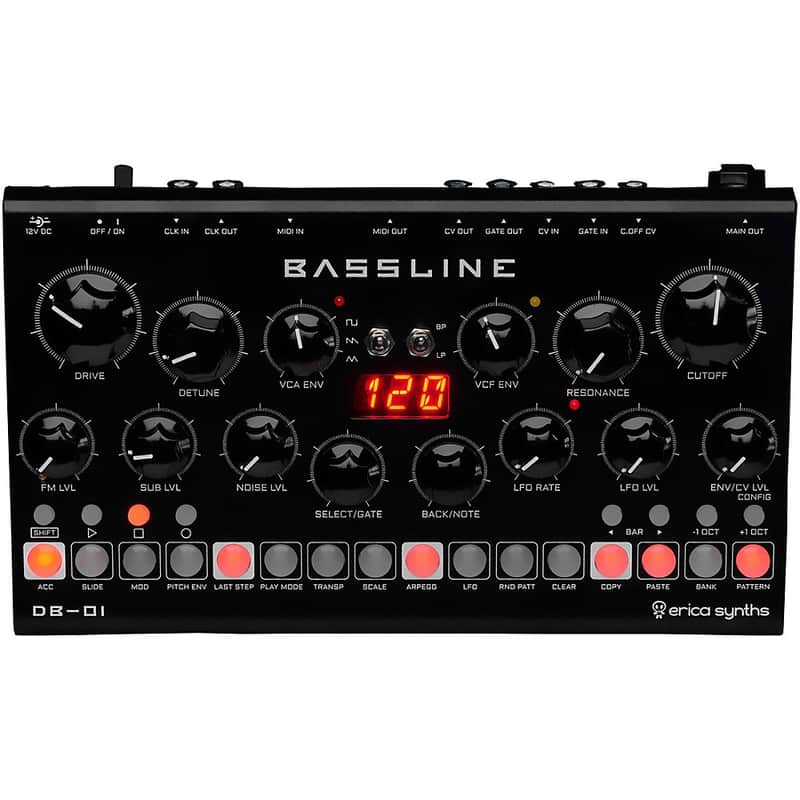 Erica Synths Bassline DB-01 Desktop Bassline Synthesizer Regular image 1