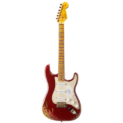 2014 Fender Custom Shop '54 Stratocaster Relic, Cimarron Red image 3