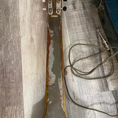 McKinney Lap Steel Guitar Supro Supreme Valco GEIB Challenge Chicago Lap Steel Guitar 1950 - Stain image 13