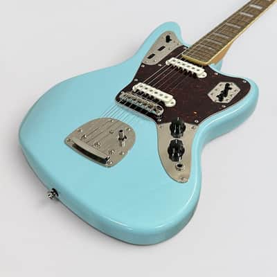 Fender Squier Classic Vibe '70s Jaguar FSR Limited-Edition Electric Guitar - Daphne Blue image 11