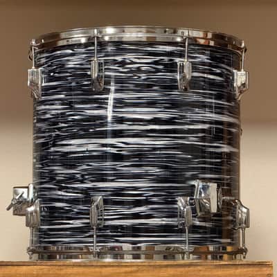 1980's Tama Superstar Black Oyster 8x12 9x13 10x14 16x16 16x18 14x24 Drum Kit Re-Wrap image 7