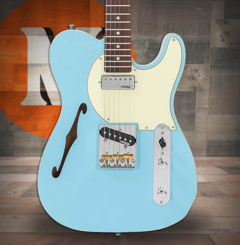 Vintage V72 ReIssued Electric Guitar - Laguna Blue (V72LB) image 1