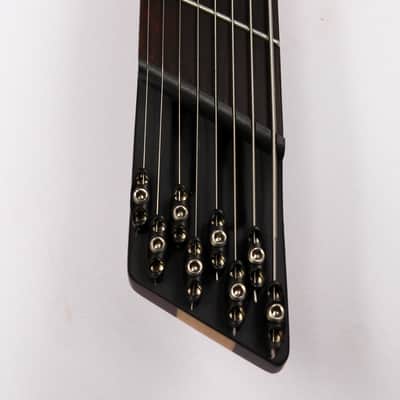 Agile 8 String Multi-Scale Fan Fret Headless Electric Guitar CHIRAL NIRVANA 82528 EB MOD SS Natural Flame image 4