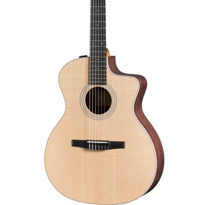 Taylor 214ce-Nylon Acoustic/Electric Guitar with Deluxe Gigbag image 1