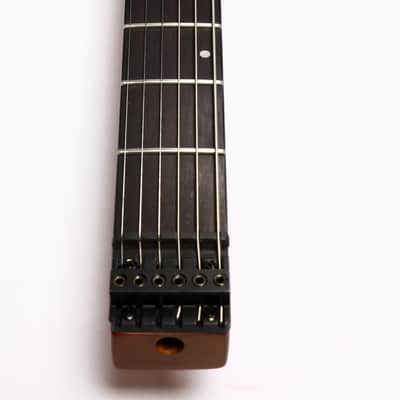 Agile Headless 6 String Baritone Electric Guitar GEODESIC PRO 630 RL MOD Flat Black image 5