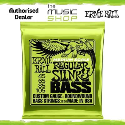 Ernie Ball Medium Scale Regular Slinky Bass Guitar Strings 45-105 - 2856 image 1