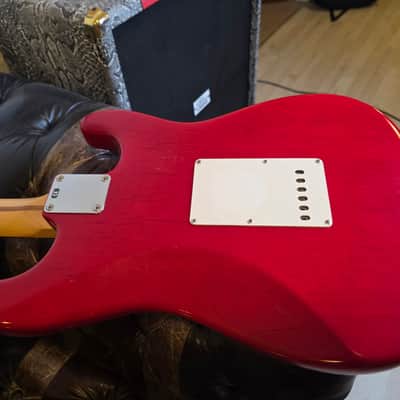 Fender Stratocaster Highway One USA LH Left Hand 2004 - Crimson Red Transparent Nitro Finish American Strat image 16