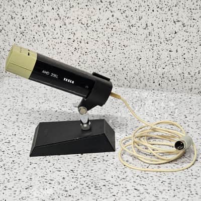Vintage Microphone Tesla AMD 206L / 3pin connector + holder AYM 104 image 1