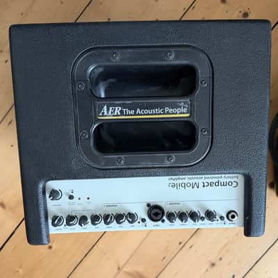 AER Compact Mobile2 Portable 60-Watt Acoustic Guitar Combo 2010s - Black image 4
